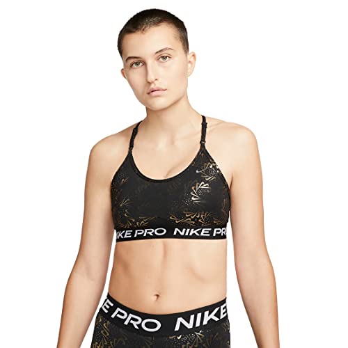 Sujetador autoadhesivo Nike Dri Fit Indy Strpy Sparkle de mujer para entrenamientos