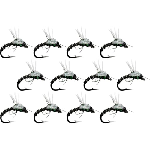 Montana Fly Company Duane's Butt Crack Midge - 12-Pack, Black, #22
