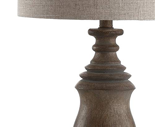 Lámpara de mesa de resina JONATHAN Y 28.5 pulgadas marrón miniatura 6
