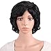 MapofBeauty 30cm/ 12 inch Special Elderly Short Curly Fashion Wigs(Black)