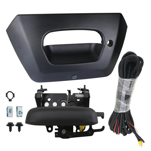 Image of APPERFiT Backup Camera with Tailgate Handle & Bezel Trim 15094722 93440179 Compatible with Chevrolet Chevy Avalanche 1500 2500 2002 2003 2004 2005 2006 Tail Gate Reverse Back Up Camera