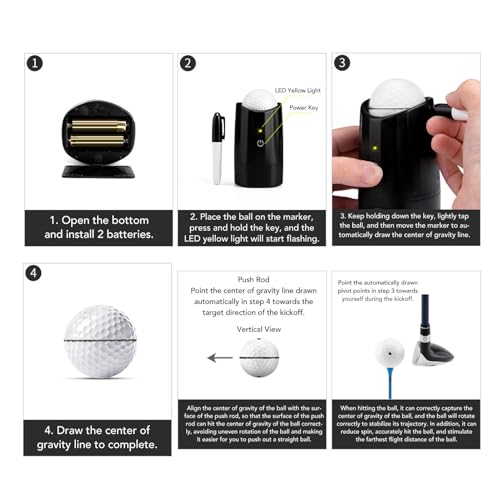 Diydeg Electric Golf Ball Alignment Tool