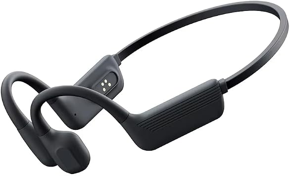 Swimming Headphones Underwater,IPX8 Waterproof, Bone Conduction Headphones, Open Ear with 32G MP3 Memory for Exercising Black