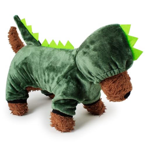 FRCOLOR Drachenhundekostü Kostü Hund Halloweenkostü Hundebekleidung Für Große Hunde Drachenkostü Für Hunde Hund Drachen Kostü Großes Hundekostü Fleecejacke Hundekleidung Karikatur