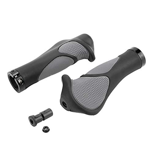 1 Pair Bikes Handlebar Grips, 5 51x2 68in Rubber Mountain Bikes Handle Bar Grips, Lightweight and Non Slip Bikes Hand Bar Grips, Rubber Bikes Grips for Bikes Mountain Bike(Routine)