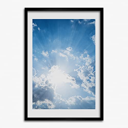 Affiche 40x60 cm nuages dans le ciel pour illuminer la décoration murale de votre salon moderne