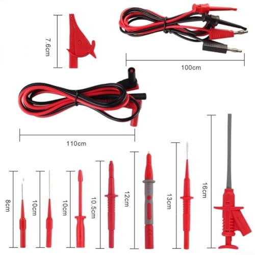 Sondes de multimètre de précision et clips de test électrique auto - 6