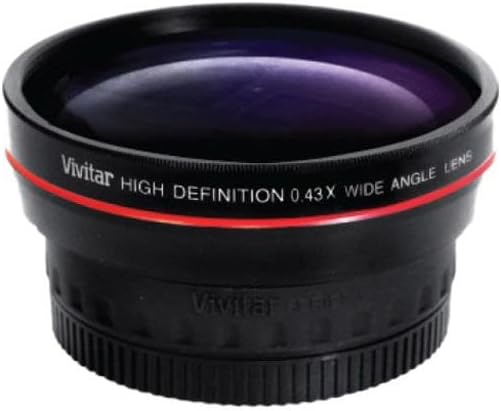 Vivitar 58mm 0.43x Wide Angle Lens W/ Removable Macro (V58W) For 58mm Camera Lenses