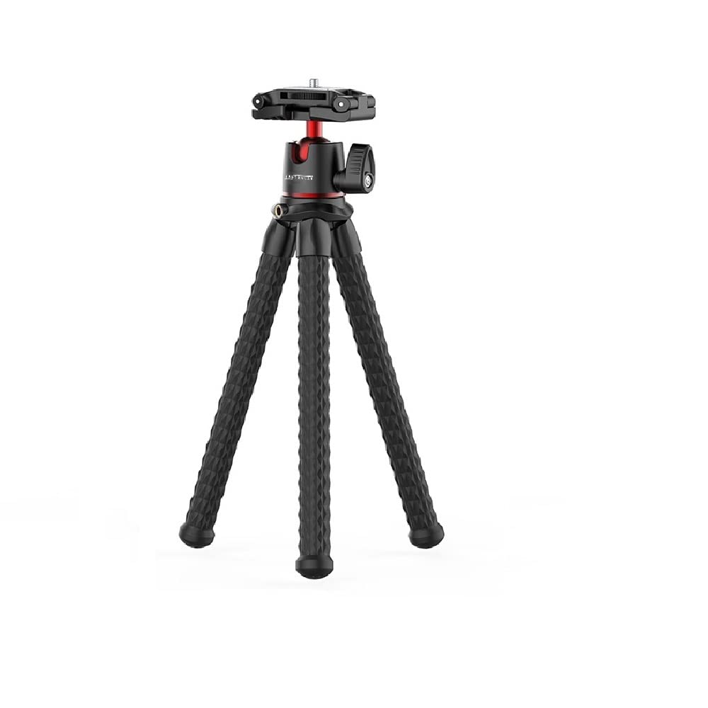 Yantralay YT-11 Flexible Gorillapod Vlogging Tripod with 360° Ball Head,Phone Holder & Cold Shoe Mount Compatible with Canon/Nikon/Sony/Hero & Other Action Cameras Mobiles,Vlogging Accessories (B08WL7H23Q) Amazon Price History, Amazon Price Tracker