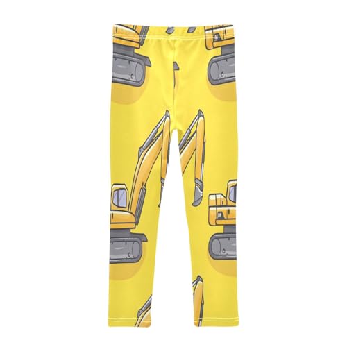 Bolaz Toddler Girls Leggings Printed Yoga Pants Leggings Blue Excavator for Kids2