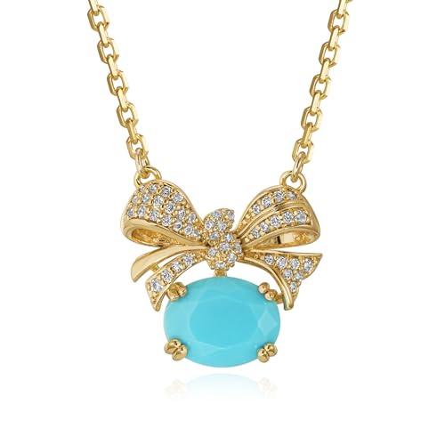 Fettero Gold Necklace for Women - 14K Plated Dainty Gold Necklaces Cute Charm Pendant Trendy Necklaces for Women Jewelry