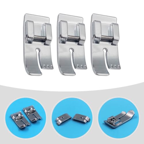 3 Piezas Prensatelas Recto para Máquina de Coser miniatura 7