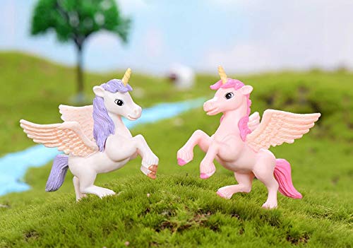 Chocozone Resin Pack of 4 Cute Unicorn Miniatures Garden Decoration Gifts for Kids & Girlfriend Pack of 30 Cute Duck Miniatures Garden Decoration Gifts Home Decor Garden Decor 2
