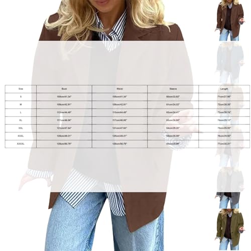 Suede Jacket for Women 2025 Oversized Trendy Button Down Long Sleeve Faux Leather Coat Fall Fashion with Pockets3
