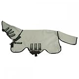 - starkes Außenmaterial aus Polyester - patentierte Beinausschnitte & dritter Bauchgurt - integriertes Halsteil mit Ausschnitt für Ohren - patentiertes V-Vorderverschluss-System - Innenfutter im Mähnen- und Schulterbereich, sowie an der Schweifrübe