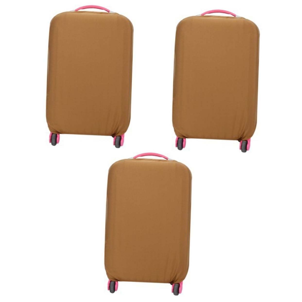 SHERCHPRY 3piezas Cubierta Elástica De Maleta De Protector para Equipaje De Color Café para De Arañazos y Suciedad