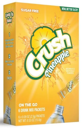 Crush, Pineapple Powder Mix, 0.53 Ounce