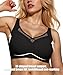 Sae Eleisa A Barely Feel Bras for Women(34B-42D),Full Coverage Smooth Wireless Bras for Women,Push Up Seamless Supportive Bra,Fashion Comfort Bralettes,Black 38D
