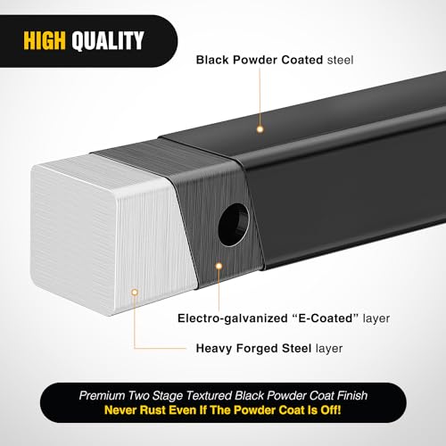 Image of Nilight Trailer Hitch Receiver Extender Adapter Reducer 1-1 /4 to 2Inch Hitch Adapter 6-1 /2 inch Extension Sleeve Convertor 350Lbs with 1 /2-Inch Diameter Pin and Clip with 5 /8-Inch Adapter