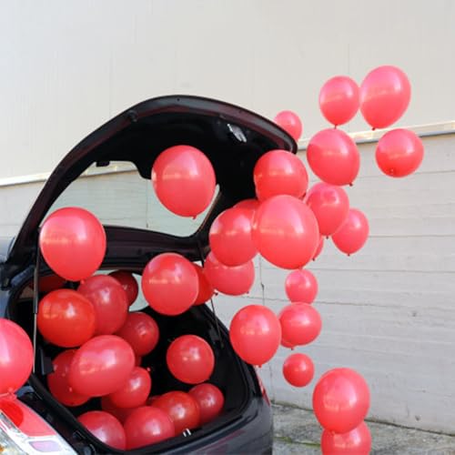 Red Balloons 145 pcs Matte Red Balloons Arch Kit Different Sizes of 18 12 10 5 Inch Latex Balloons for Balloon Garland or Balloon Arch as Birthday Valentines Day baloons Party Decorations by BOMSI - Used condition - Image 8