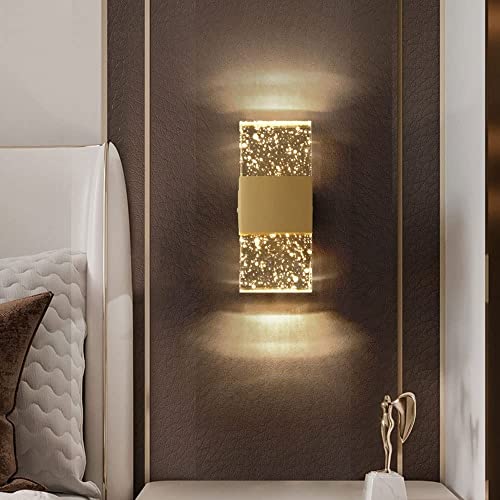 Aplique de pared de cristal posmoderno para solucionar pasillos oscuros 2