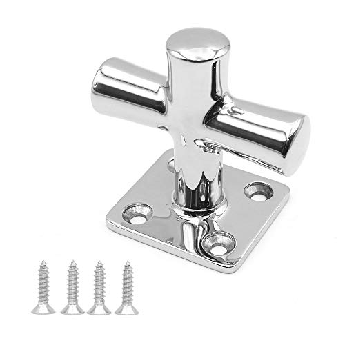 NUZAMAS Heavy Duty Design Marine 316 Edelstahl Single Cross Poller, Bootsjacht Festmacher Klemme befestigen Festmacher