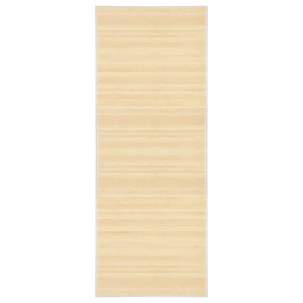 vidaXL Teppich Bambus 80x200 cm Natur