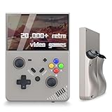 SAMIQU R43 Pro El Oyun Konsolu &ndash; 4.3 'IPS Ekran Linux EmuELEC Sistemi Retro Oyun Oyuncu Cortex-A17 CPU ile 20000+Klasik Oyunlar 64G TF Kart, Gri