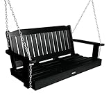 Highwood AD-PORL2-BKE Lehigh Porch Swing, 4 Feet, Black