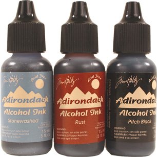 Alcohol Inks Miner's Lantern