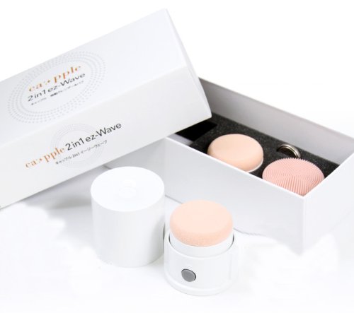 キャップル イージーウェーブ 2in1 デジタルクレンジング&パフ(電動クレンジング、電動ファンデーション)