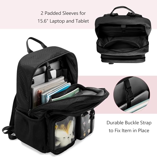 Image of Ita Bag Pin Display Backpack with Insert, Aesthetic Laptop Backpack