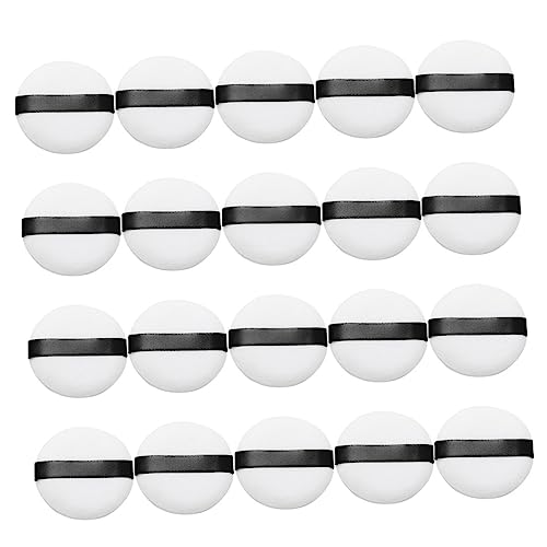 AUTSUPPL 20Pcs Small Makeup Soft Velour Powder Applicators for Women Versatile Cosmetic Tools for Foundation Blush and Concealer Comfortable and Convenient Makeup Accessories