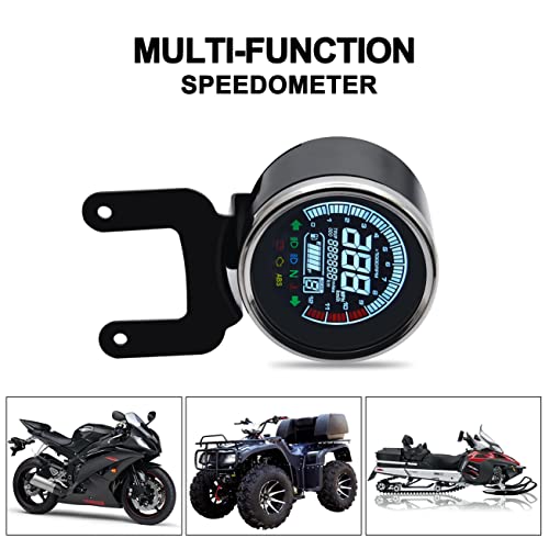 Kaolali Motorcycle Gps Speedometer Multi Function Speedometer 12V Motorcycle Lcd Digital Odometer Tachometer Fuel Gauge #TOP6