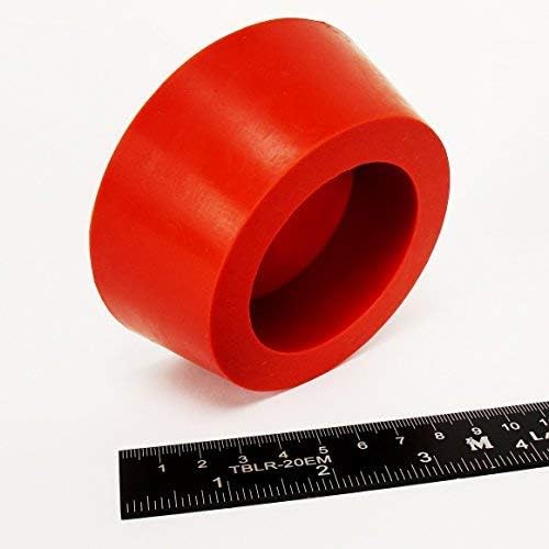 High Temp Masking Supply 3.25" x 4.00" Silicone Rubber Plug HTP15 1 Pack | Hollow Tapered Stopper, For Powder Coating, Painting, Automotive, Weld Back Purge, Non-Toxic, Flexible, Reusable