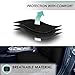 FH Group Car Seat Covers Front Set Premium 3D Air Mesh - Low Back Car Seats with Removable Headrest,Universal Fit,Automotive Seat Cover,Airbag Compatible Car Seat Cover for SUV,Sedan,Van Black