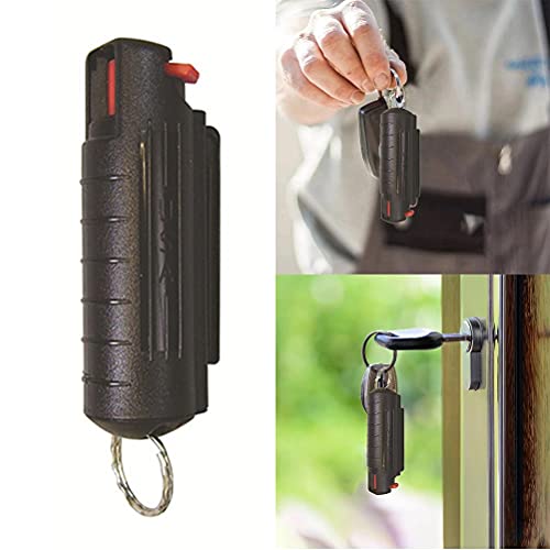 HEITIGN Flip Top Pepper Spray Shell Com Chaveiro Mais Fácil de Usar Flip Top Design Finger Grip Pepp
