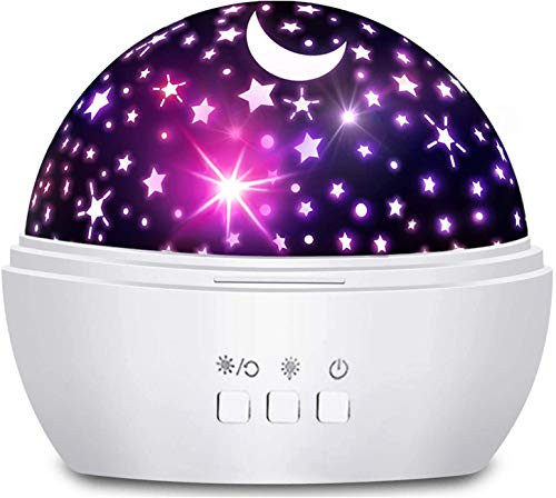 Star projector night light for 1-12 year old children, ideal gift…