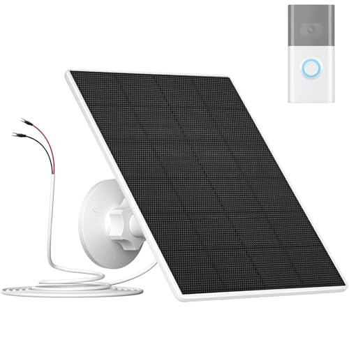 Vuebee Solar Charger, 6W Panel Compatible With Ring Video...