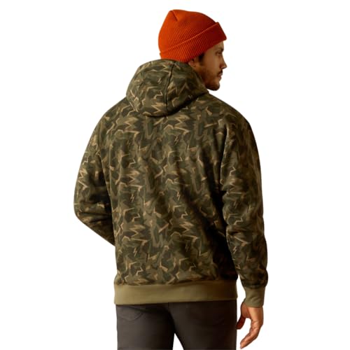 Ariat Men's Rebar Workman Shard Hoodie, Deep Lichen Camo, Large2
