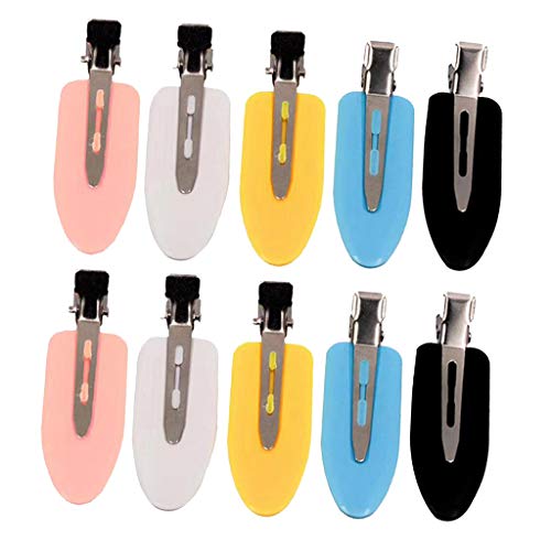 Multicolor No Bend Hair Clips Pin Curl Clips Makeup No Crease Hai...