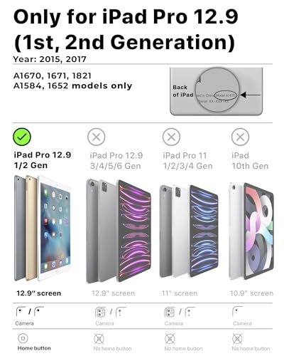 Cooper Cases Official Dynamo Kids iPad Pro 12.9 for 1st/2nd Generation (2015/2017) | Unbreakable Protection, Magic Handle, Stand & Pencil Holder (NOT FOR 2018-2022 3rd-6th Gen) (Candy Blue)