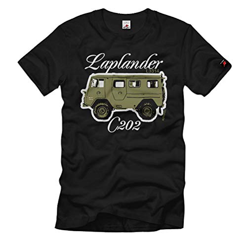 T-shirt 4 x 4 armée suédoise Laplander C202 L3314 noir taille L