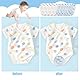 Pluvyze 10 Stück Body Verlängerung Baby Bodyverlängerung Verlängerung Body Baby Body Verlängerungen(Weiß/Blau)