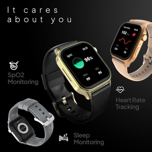 Image of Fire‑Boltt Rise Smart Watch 1.85″ HD Display with Bluetooth Calling, AI Voice Assistant, Rotating Crown,SpO2 & Heart Rate Monitor, 120+ Sports Modes,IP67 Waterproof Smart Watch for Men & Women - Black