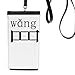 Chinese Character Component Wang Phone Wallet Purse Hanging Mobile Pouch Black Pocket