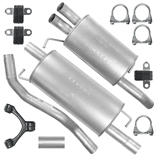 Adamot Auspuff Auspuffanlage Schalldämpferset für VW Transporter T5 V SWB 2.5 TDI