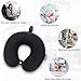 Gosider Black Travel Neck Pillow Memory Foam Airplane Pillow for Neck and Head Support Soft Portable U Shape Neck Pillow for Plane, Car & Home Office Use