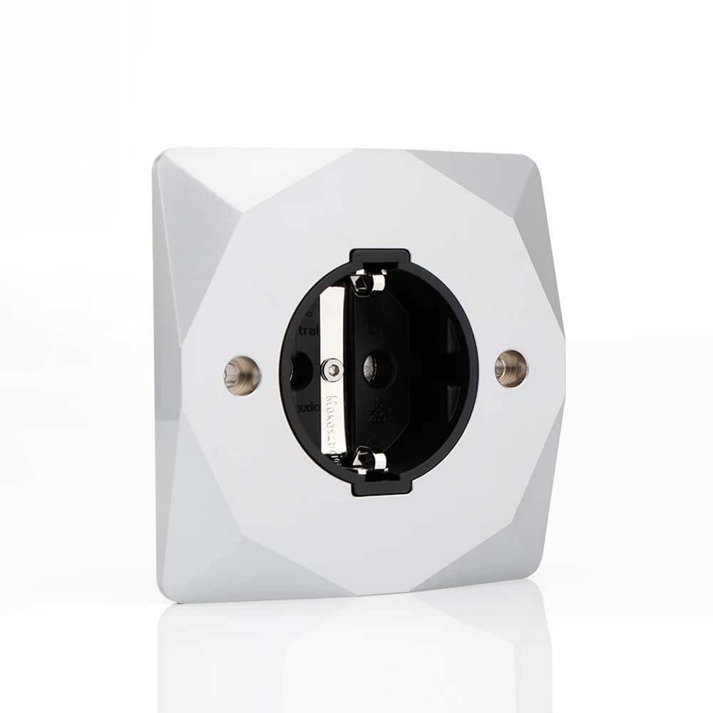 Monosaudio Prise Schuko en cuivre pourpre rhodié 16A