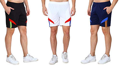Image of DIA A DIA Lightweight Men's Honeycomb Shorts Length, Easy Care, Quick Dry, Elastic Drawstring, 2 Zipper Pockets - Nightwear, Sports & Casual Wear